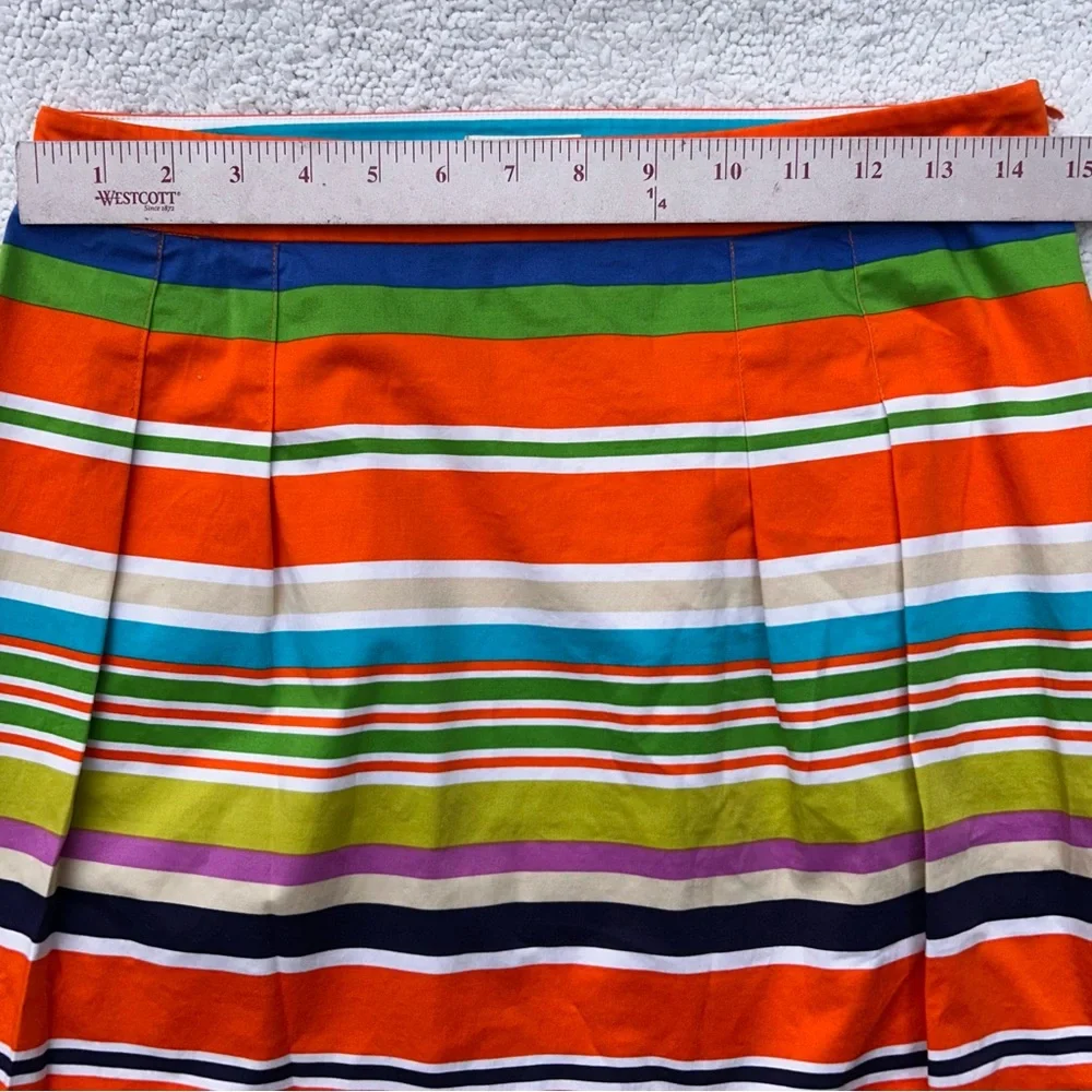 Kate Spade mini skirt striped cotton women’s size 10 Barry ‘skirt the rules’